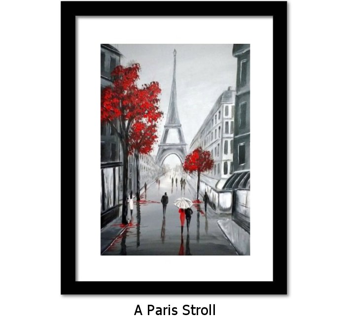 A Paris Stroll Framed Print